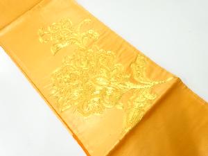 アンティーク　花唐草模様刺繍袋帯（材料）